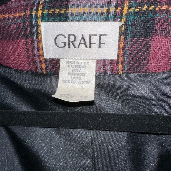 Graff Vintage 100% Wool Blazer Coat - Picture 5 of 8